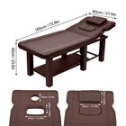  Heavy Duty Massage Table Adjustable Facial Bed Salon Spa And Beauty Bed Brown
