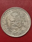 1891 Tf Peru Un Sol Silver Coin 90  25g 22 5g Asw  a 