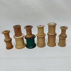 Vintage Thread Spools Wooden Wood Sewing Thread Empty Lot Of 12