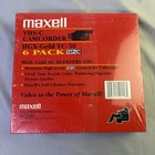 Maxell Hgx Gold Tc-30 Vhs-c Blank New Camcorder Tapes 6 Pack Premium High Grade