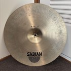 Rare  Sabian 16  Medium Thin Crash Cymbal  white Logo 