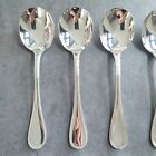 Christofle Perles 12pcs Silverplate Flatware Consomme Cream Soup Spoon Excellent