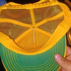 Vintage 1980s Harley Davidson Trucker Hat Yellow