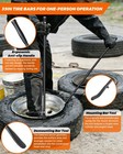 Tire Bars Tools 39in Forged Steel For Semi Tires - Heavy Duty Tire Changing Kit