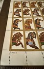 Vintage Carousel Horses 1994 Us Stamps Complete Sheet