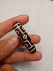 Tibetan Old Natural Agate Dzi Bead Amulet 9 Eyes Bead Tibet Protective Talisman