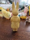 Vintage Easter Figural Dressed Rabbit Irwin Usa Celluloid Viscoloid Toy Figurine