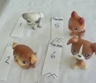 Authentic Littlest Pet Shop Lps Dog Lot Of 8 Poodle Boxer Dachshund Pug Bulldog