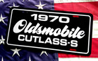 1970 Oldsmobile Cutlass S License Plate Car Tag   70 Olds Sports Coupe