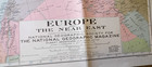 Rare Antique 1929 Europe And The Near East 39  X 31   National Geographic