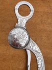 Vintage Crockett Renalde  Silver Overlaid Low Port Western Show Horse Bit  1629