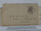 Nystamps China Shanghai Lp Foochow        Agency Only Known Jubilee Cover Ex F Wang