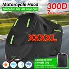 Waterproof Heavy Duty 4xl Motorcycle Cover For Outside Storage Snow Rain Sun Uv
