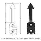 European Deer Skull Mount Hanger  Euro Wall Mount Hanger For Deer Head And Ot   