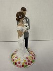 Wedding Cake Topper Bride   Groom Figurines  the Bond 