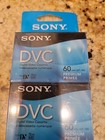 Sony Dvc 60 Minute Digital Video Cassette Videocassette Premium - Lot Of 3 New