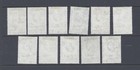 Bechuanaland Qeii  1961 Surcharges Set Of 11 Used  Sg 157 167b