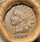 Unsearched Old Estate Wheat Cent Roll Indian Head Vintage Penny Silver Dime  r1