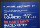 Rare 1976 Broadway Play No Man   s Land Original Poster-window Card