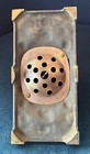 Vintage 1920s Indoor Thermo-vane Desk Thermometer Made Of Gilt Cast Bronze