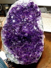 Large Dark Amethyst Crystal Cluster Geode From Uruguay Cathedral