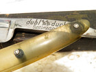 Vintage Dubl Duck Solingen Straight Razor With 3 4 Inch Blades Inlaid Scales