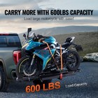 Motorcycle Carrier Scooter Dirt Bike Hitch Mount 600lbs Rack Ramp Hauler