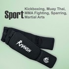 Revansh Sports Large Shin Instep Guards Black     Mma Kickboxing Muay Thai Unisex