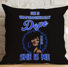 Set Of 2 Zeta Phi Beta Sorority Black Velvet Pillow Case Covers-16 -new 