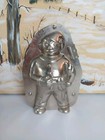 Vintage Large 6 1 4  X 3 1 4  Snowman In Hat   Scarf Chocolate Mold  Dutch