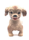 6 5  Light Brown Puppy Dog Squeak Toy Ashland Rubber Products Loud Squeaker Vtg 