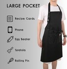 Extra Large Aprons For Men Adjustable Button Bib Apron With 3 Pockets Chef Co