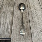 Angelique By International Sterling Silver Serving Spoon Pierced 8 3 8  Original