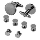 Cufflinks For Men And Tuxedo Shirt Studs Set With Gift Box Stainless Steel Cu   