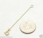 0 8mm Diamond Cut Bead Ball Chain Necklace Extender Real 14k Yellow Gold