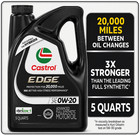 Castrol Edge 0w-20 Advanced Full Synthetic Motor Oil  5 Quarts     