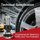 Tr416 Valve Stem Set Premium Metal Tire Stems For Automotive 4 Pack