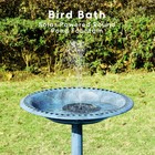28  Pedestal Bird Bath Feeder W  Pond Fountain Combo Outdoor Garden Yard Decor