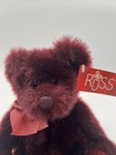 Russ Berrie   Co Minx Burgundy Teddy Bear Plush Stuffed Animal Collectible 10   