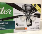 Hunter Oakhurst 52 In  Led Indoor Low Profile Brushed Nickel Ceiling Fan New