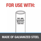 Oatey 3 4 In  X 10 Ft  28-gauge Galvanized Pipe Hanger Strap  Durable Metal -new
