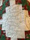 Handmade Christmas Quilt Block 53   X 54  Lap Or Throw Size Quilt Minky Backing