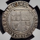 Silver 1603-04 England Great Britain Shilling James I S-2646 Thistle   Ngc Vg10
