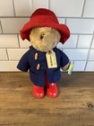 Vtg Paddington Bear Plush Stuffed Animal Red Boots Darkest Peru To England