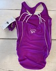 Nwt Gk X Simone Biles Adult Medium Gymnastics Leo Magenta White Piping
