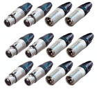 Neutrik 6 Nc3mxx   6 Nc3fxx 3 Pin Male   Female Xlr Cable Mic Connector C
