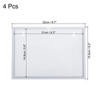 A5 5 8x8 3 Inch Magnetic Sign Holder  4 Pack Display Frame For Office  White