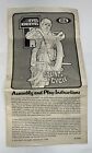 Vintage Evel Knievel Action Figure For Stunt Cycle    Instructions  1972 Ideal
