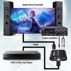 4k Hdmi Audio Extractor Splitter  1080p Hdmi To Audio Coaxial Digital Converte