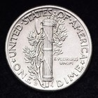 1942-d Mercury Silver Dime Au Free Shipping 
